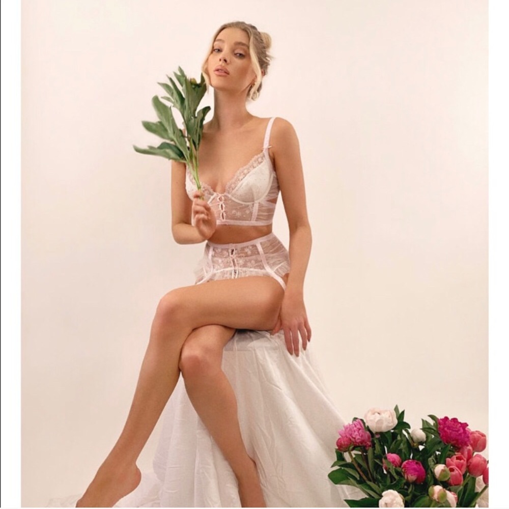 For Love and Lemons 🍋 Evie longline lingerie set